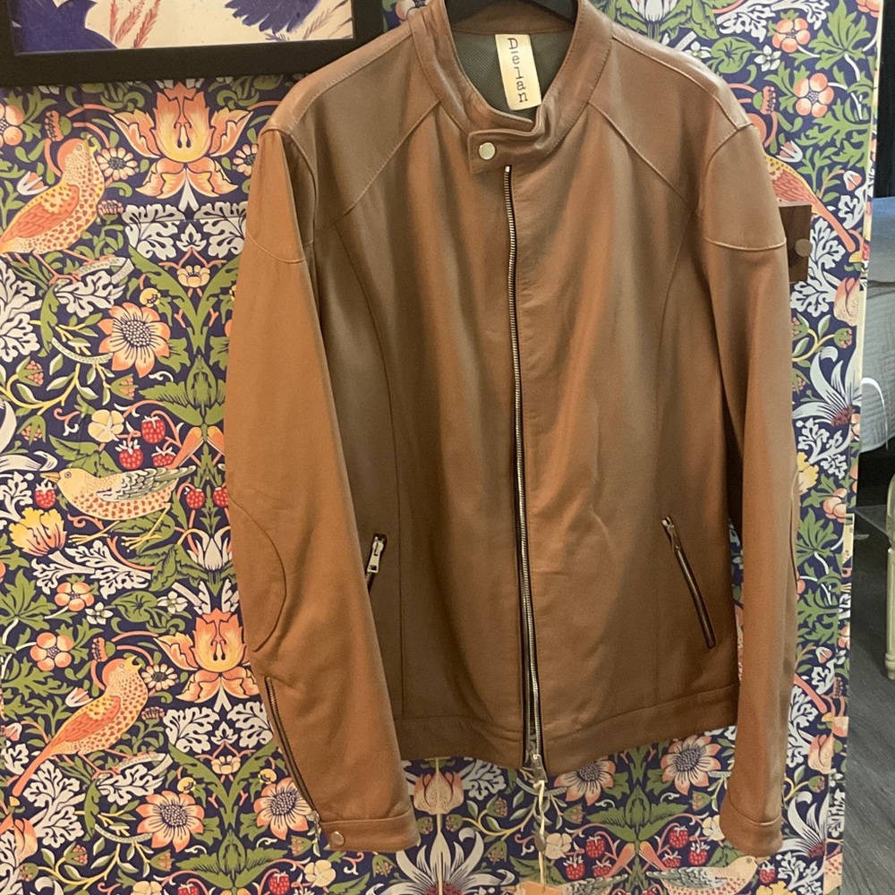 Dëlan Brown Leather Jacket (NWT)